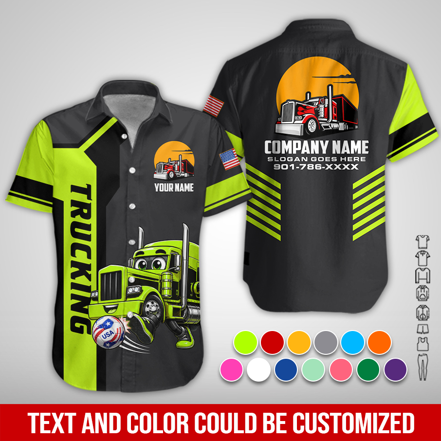 Personalized Trucking Company Shirt For Soccer Season – Custom Name, Logo & Color ZM713