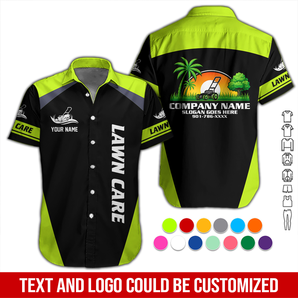 Personalized Name Lawn Care 3D All Over Printed Clothes DA281