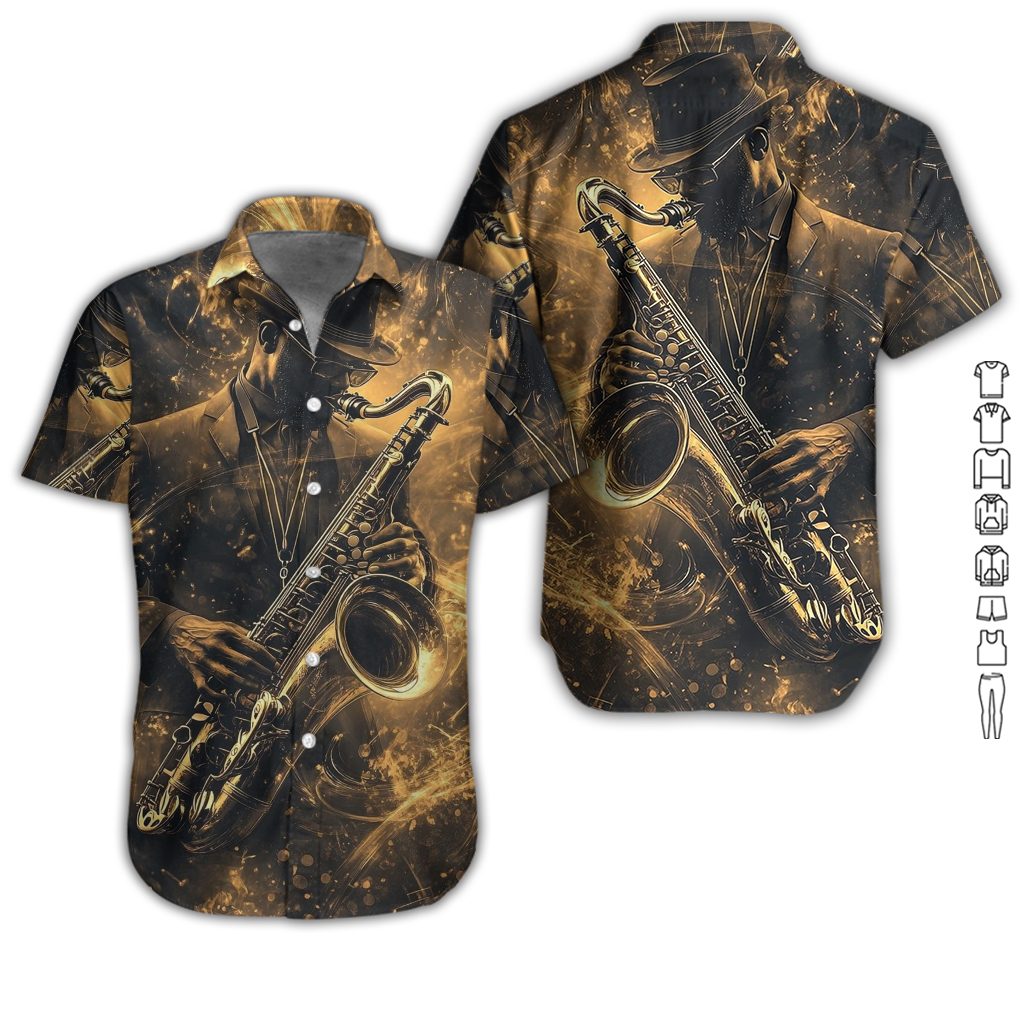 Saxophone Art 3D All Over Printed Clothes GL429