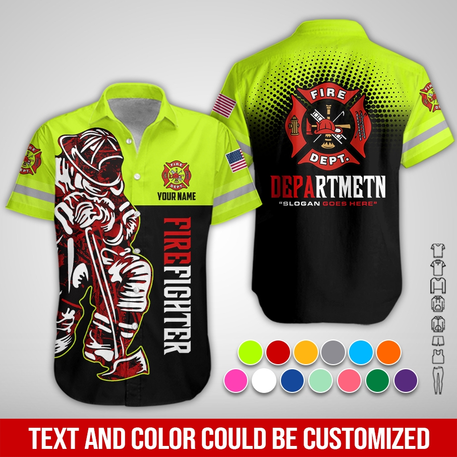 Personalized Fire Dept Hoodie – Patriotic Firefighter 3D Printed Apparel for Independence Day PC712
