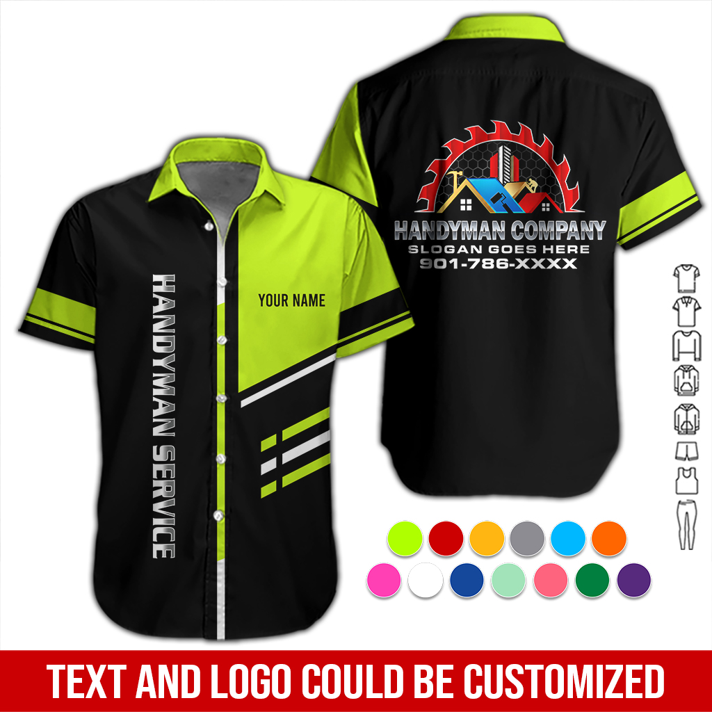 Personalized Name Handyman Service 3D All Over Printed Clothes DA286