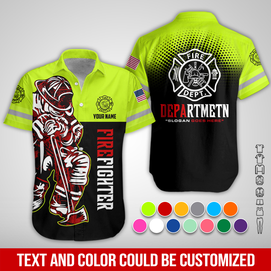 Personalized Fire Dept Hoodie – Patriotic Firefighter 3D Printed Apparel for Independence Day PC713