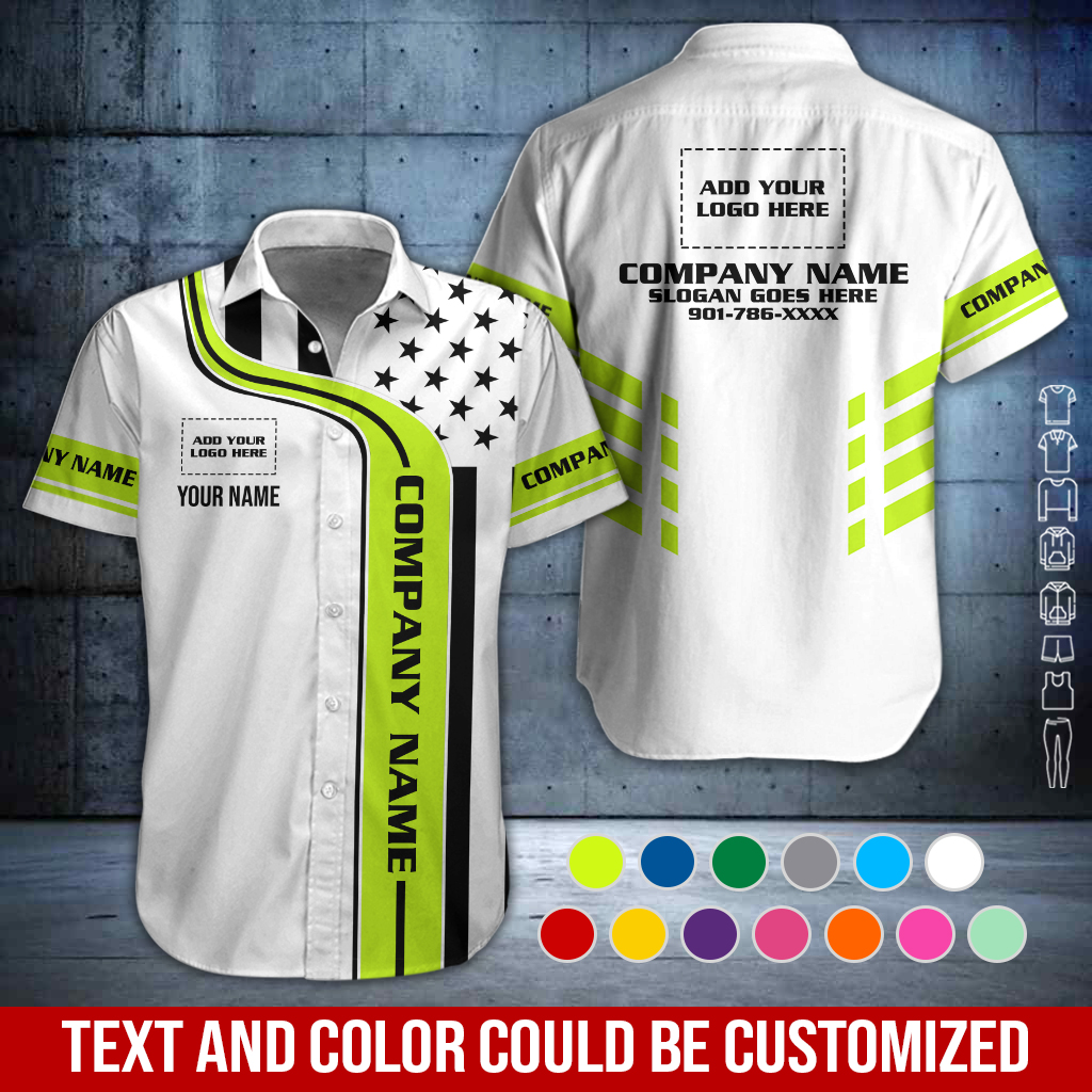 Custom Company Brand Uniform Shirt – Personalized Name, Logo & Colors GL435