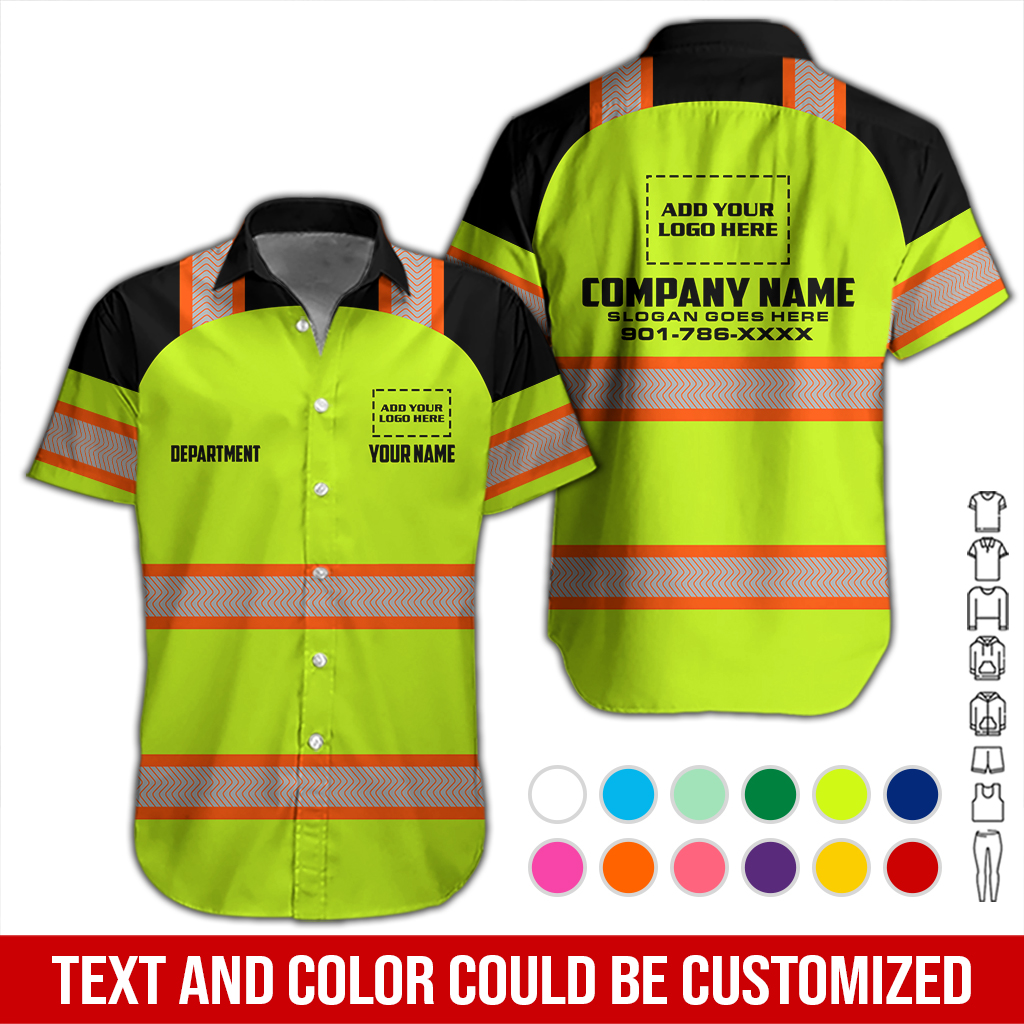 Custom Company Brand Uniform Shirt – Personalized Name, Logo & Colors DA291
