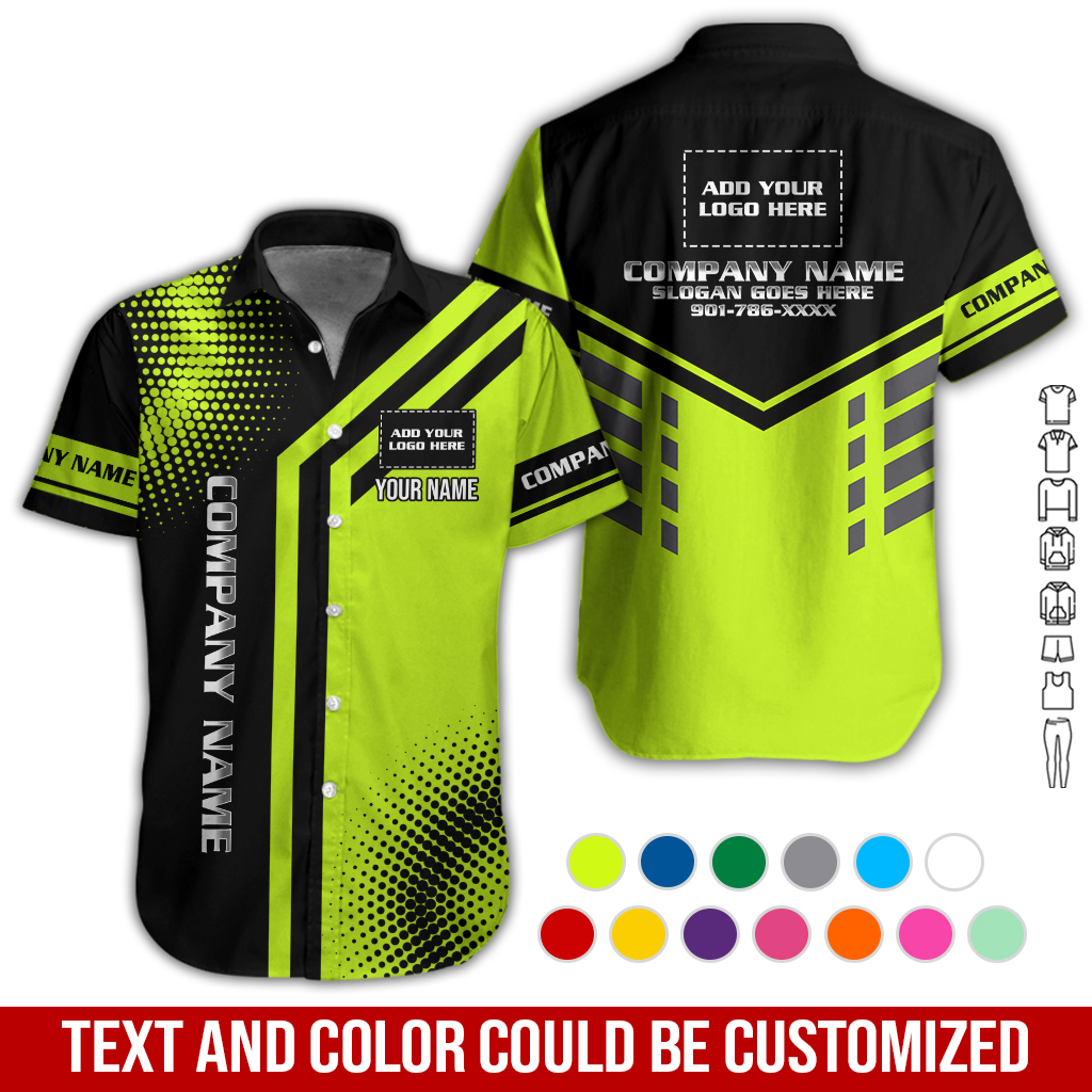 Custom Company Brand Uniform Shirt – Personalized Name, Logo & Colors GL436