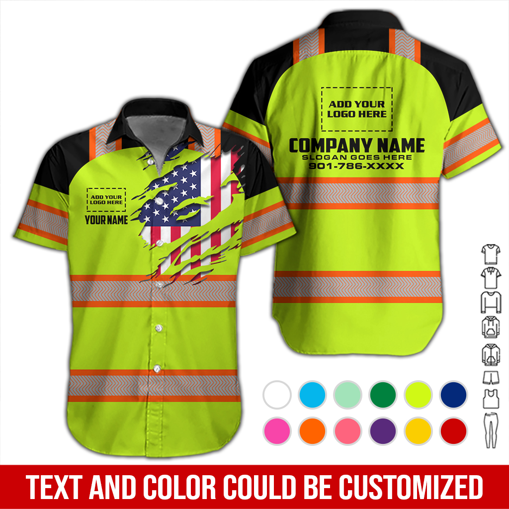 Custom Company Brand Uniform Shirt – Personalized Name, Logo & Colors DA292