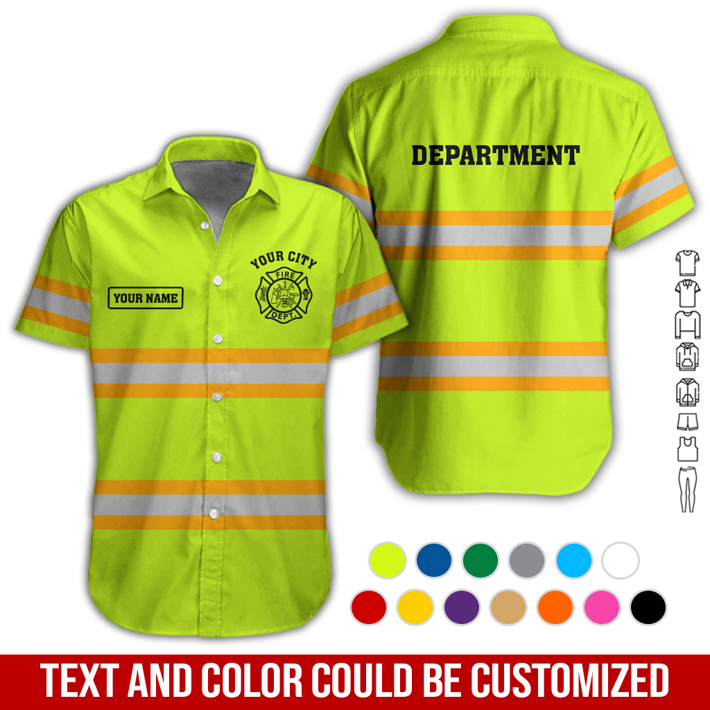 Personalized Name Firefighter Style 3D All Over Printed Clothes GL441