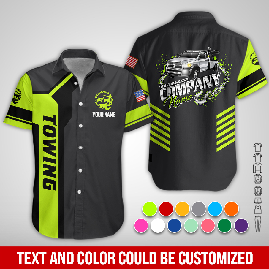 Custom Tow Truck Shirts For Soccer Season – Personalized Company Name & Colors PC720