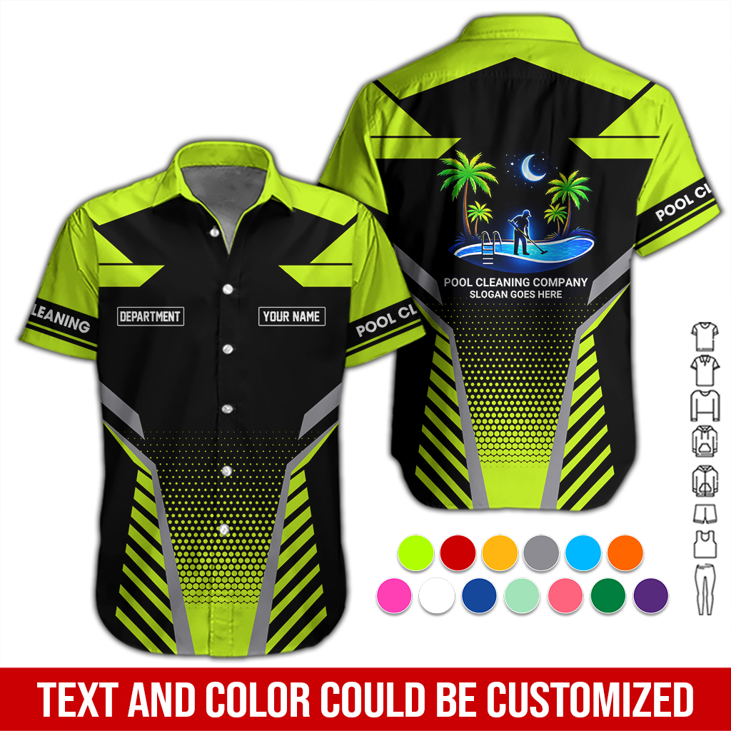Personalized Name Pool Cleaning Service 3D All Ovre Printed Clothes DA302