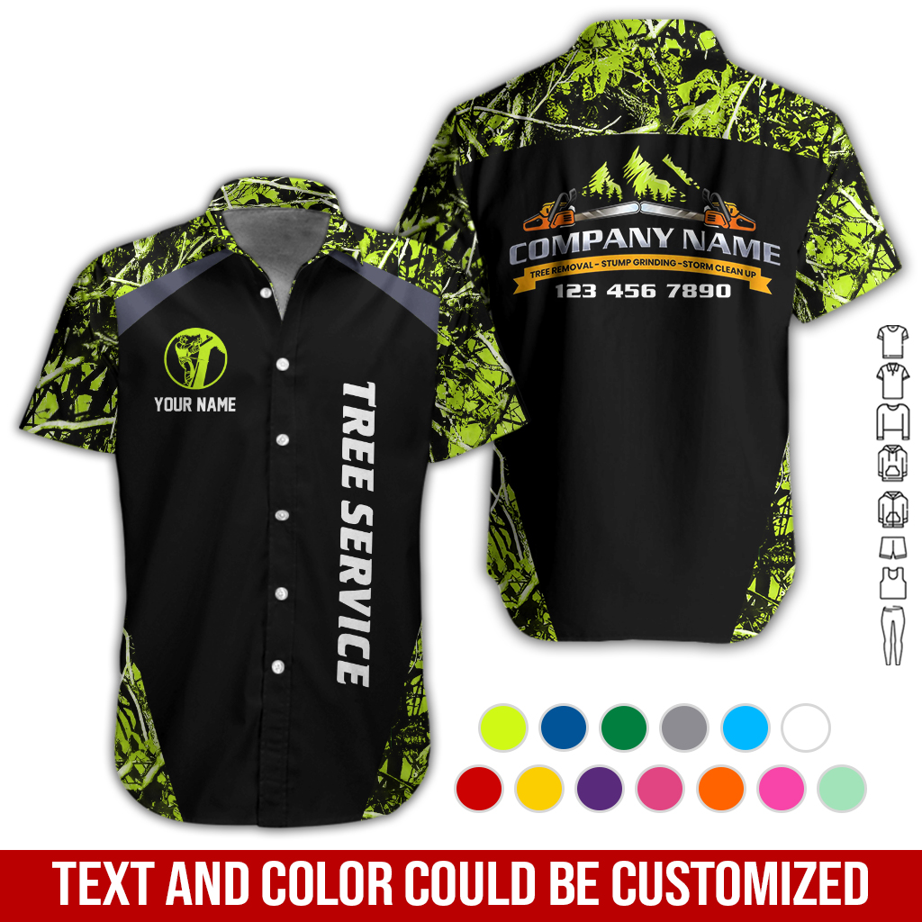 Personalized Name Arborist Tree Services 3D All Over Printed Clothes GL445