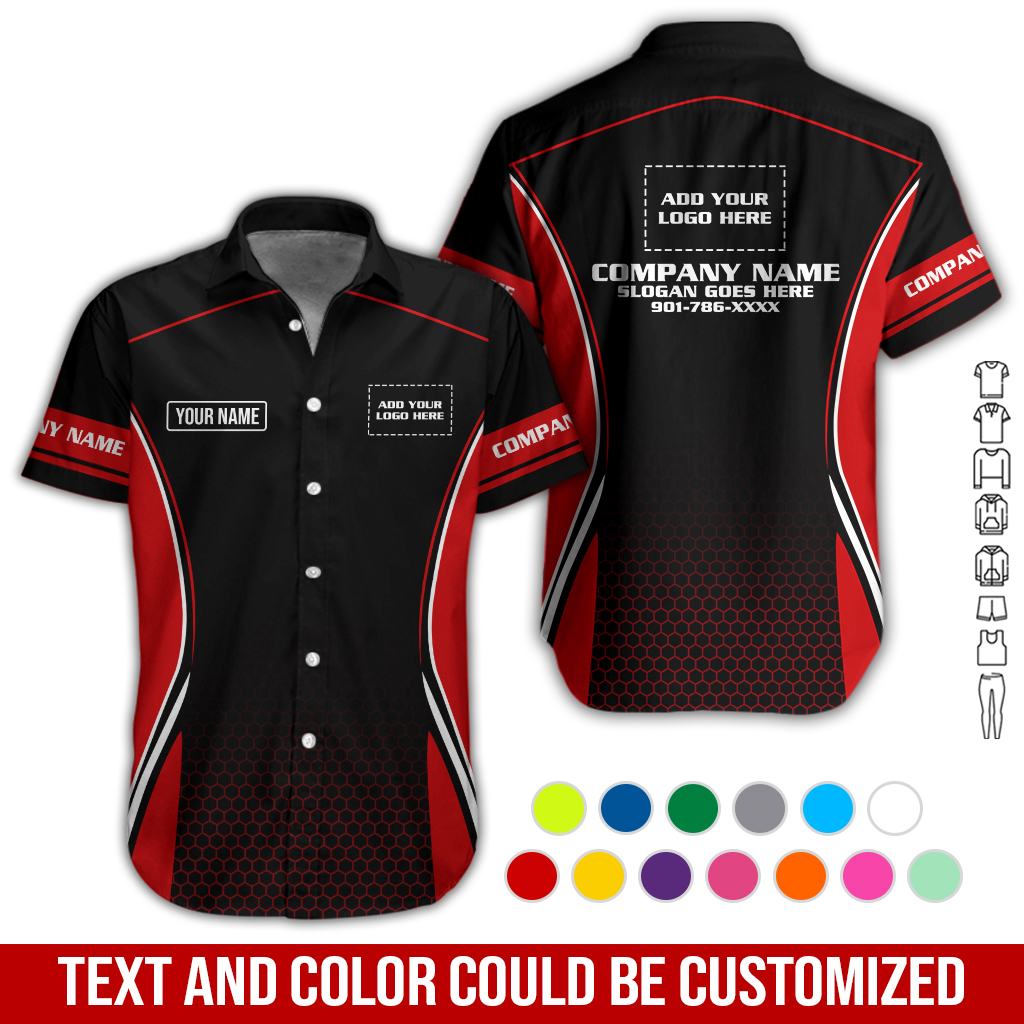 Custom Company Brand Uniform Shirt – Personalized Name, Logo & Colors GL448