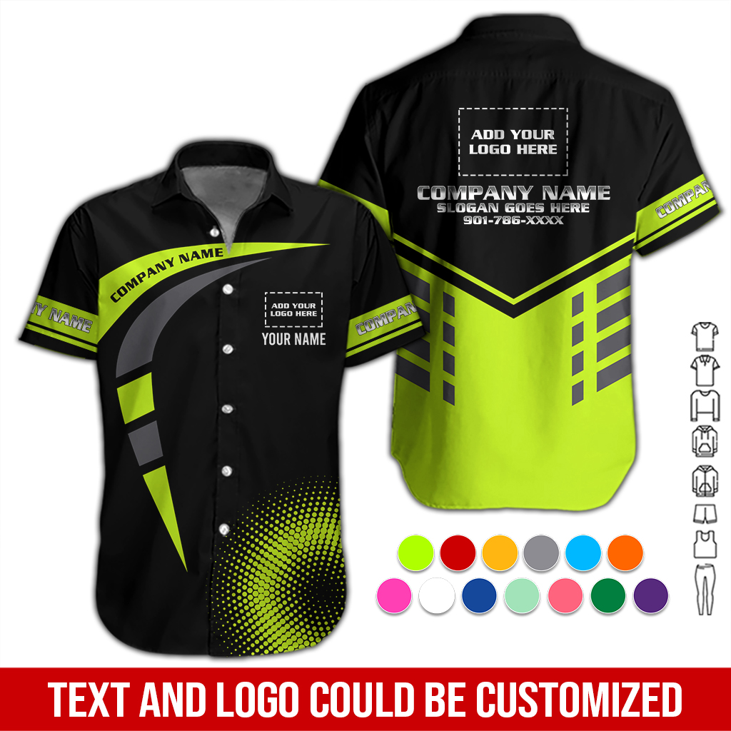 Custom Company Brand Uniform Shirt – Personalized Name, Logo & Colors DA307