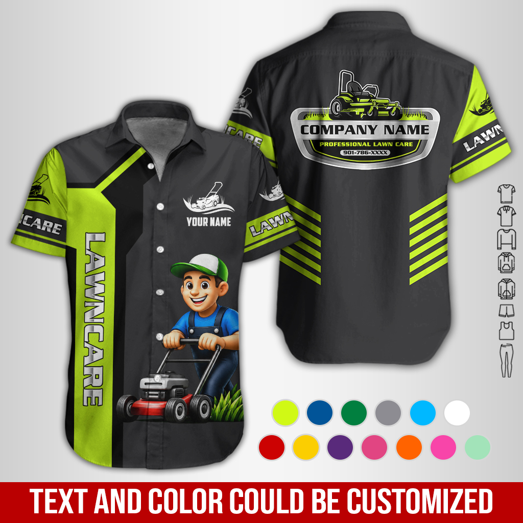 Personalized Name Lawn Care 3D All Over Printed Clothes GL450
