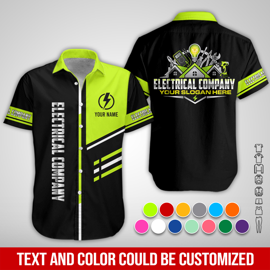 Personalized Name Electrical Service 3D All Over Printed Clothes PC426