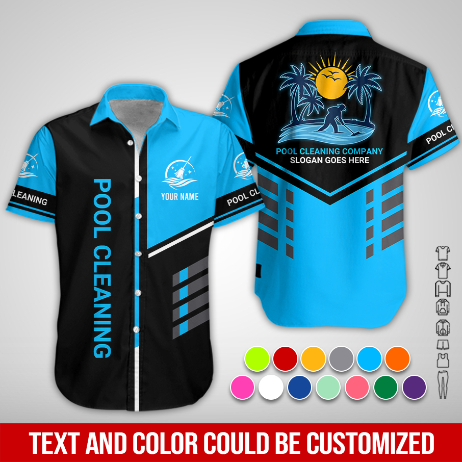 Personalized Name Pool Cleaning Service 3D All Over Printed Clothes PC729