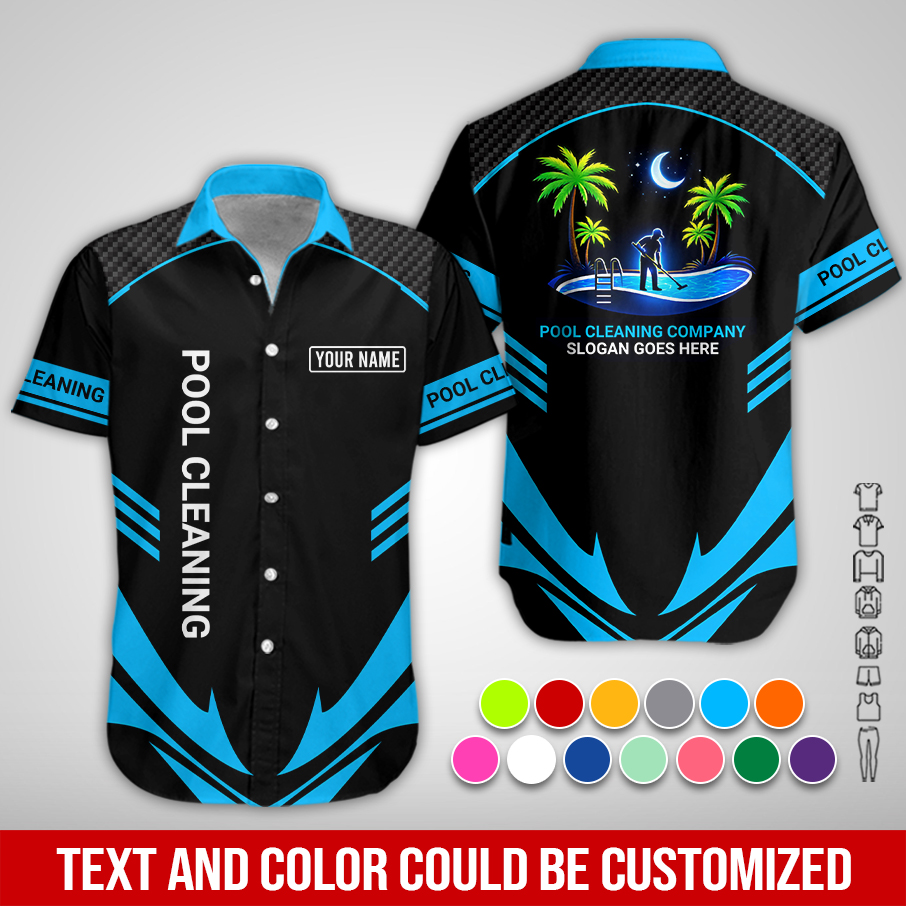 Personalized Name Pool Cleaning Service 3D All Over Printed Clothes PC730