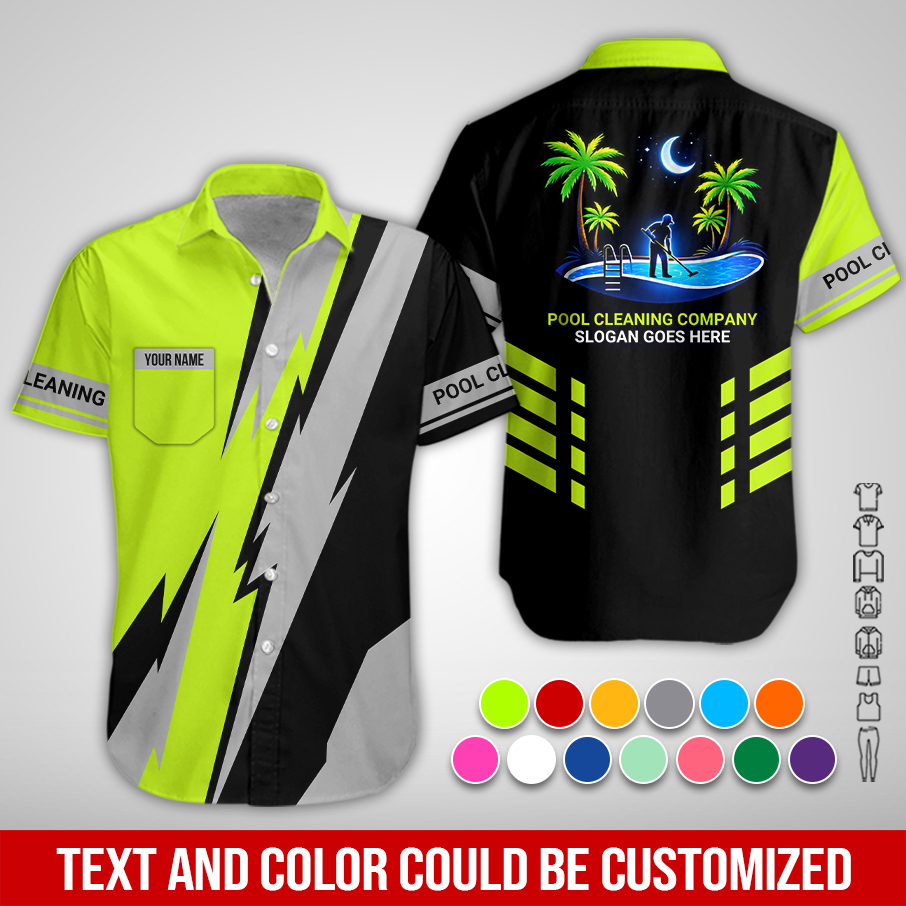 Personalized Name Pool Cleaning Service 3D All Over Printed Clothes PC731