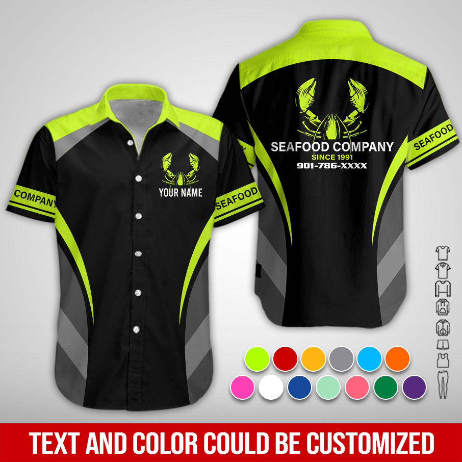 Custom Seafood Company Uniform Shirt  ZM762