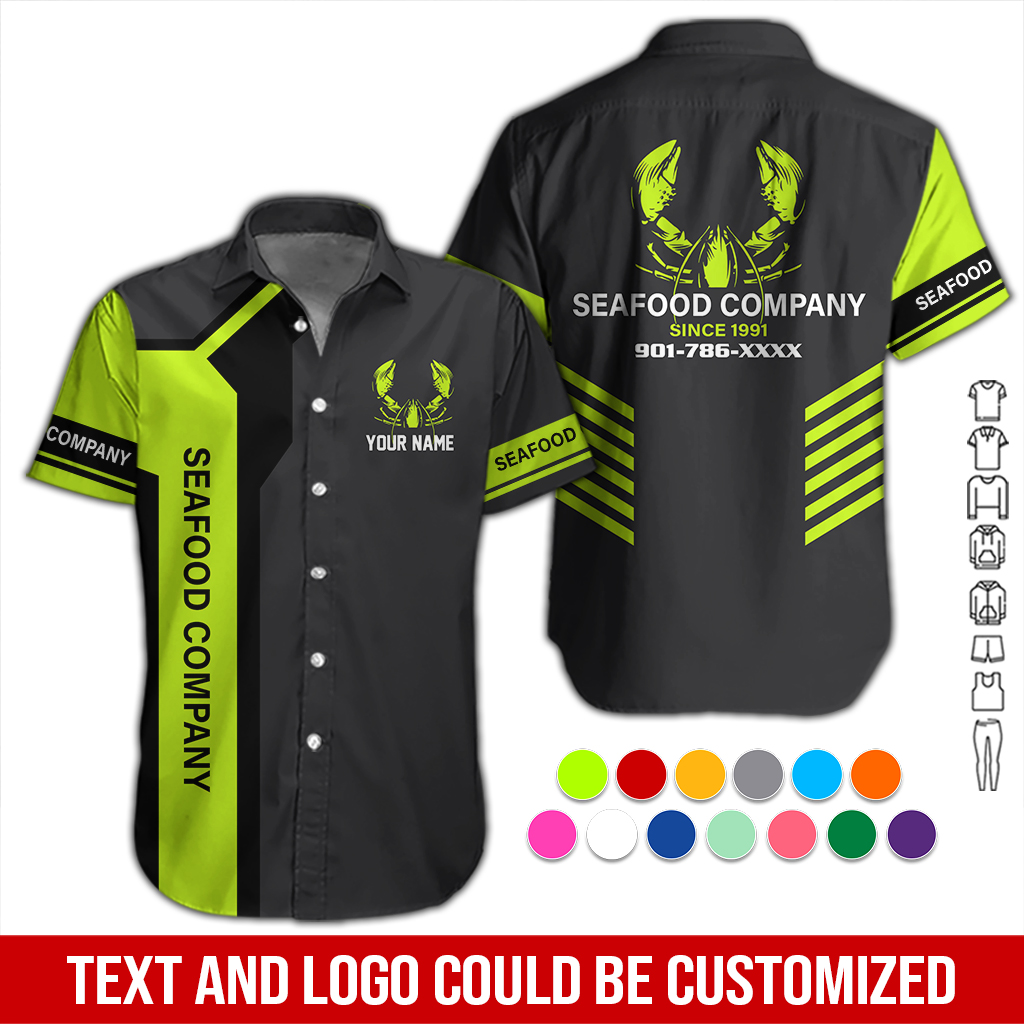 Custom Seafood Company Uniform Shirt DA316