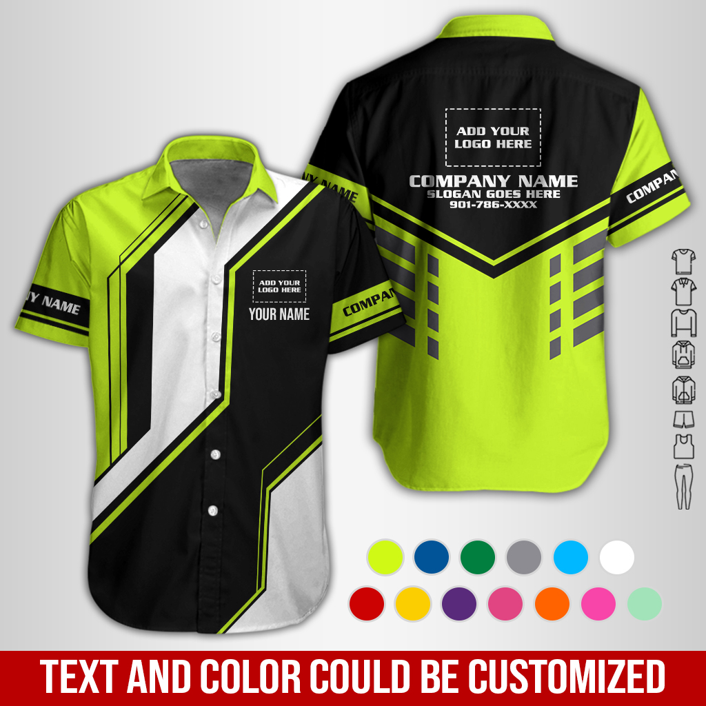 Personalized Name Workwear Style All Over Printed Clothes GL465