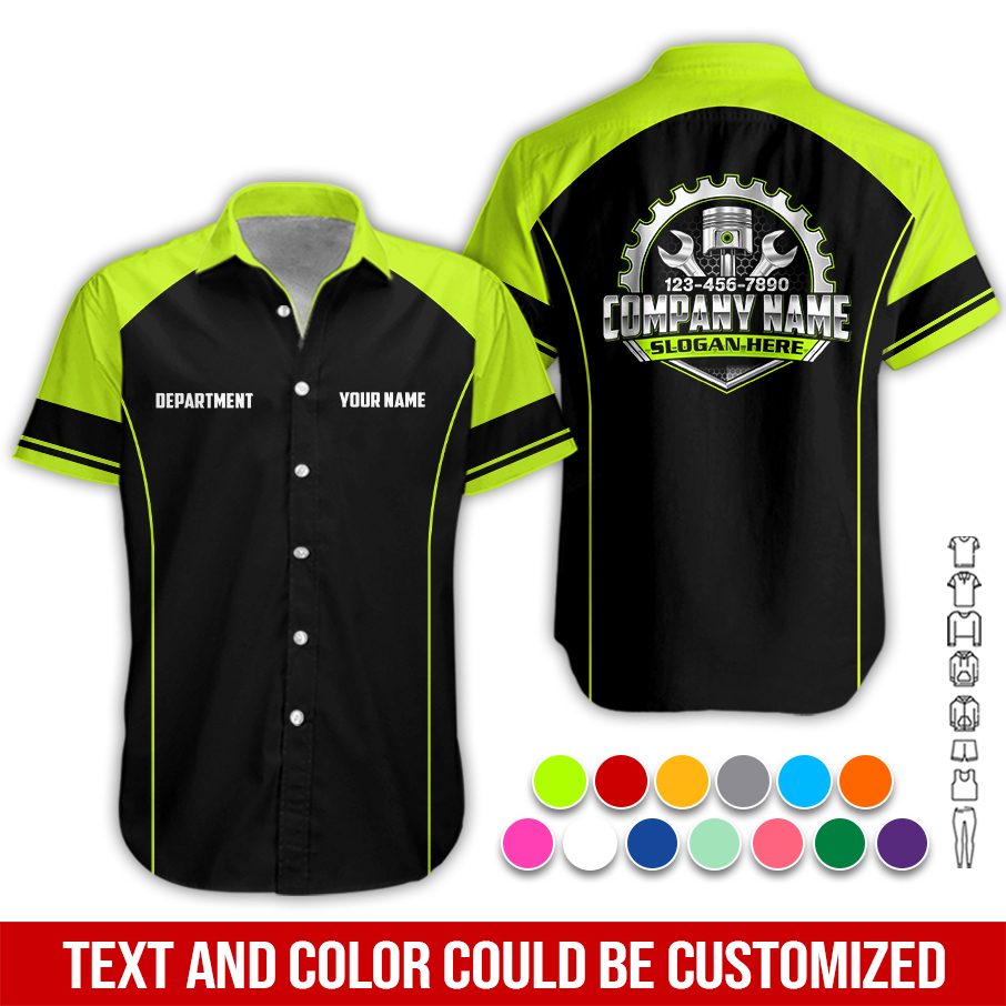 Custom Company Uniform Shirt - Personalized Mechanic All Over Print PC750