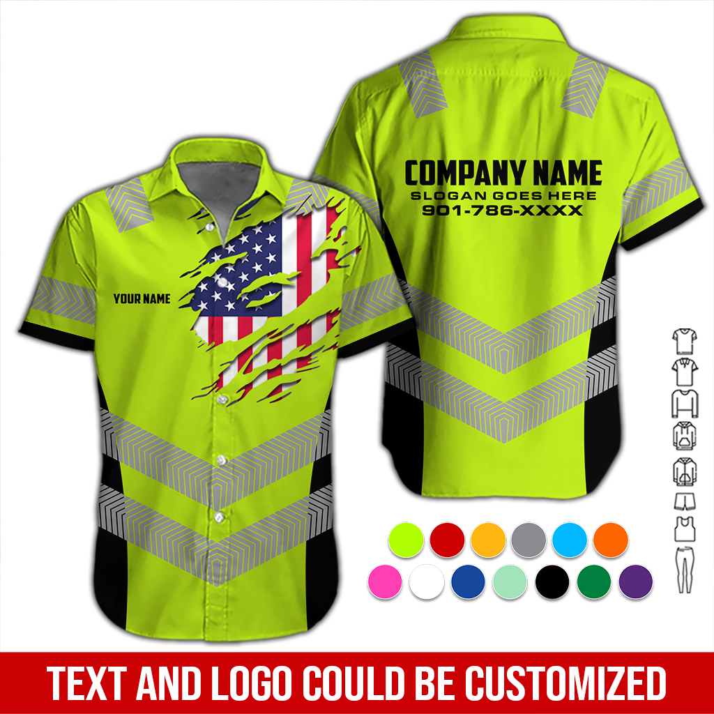 Custom Company Brand Uniform Shirt – Personalized Name, Logo & Colors DA321