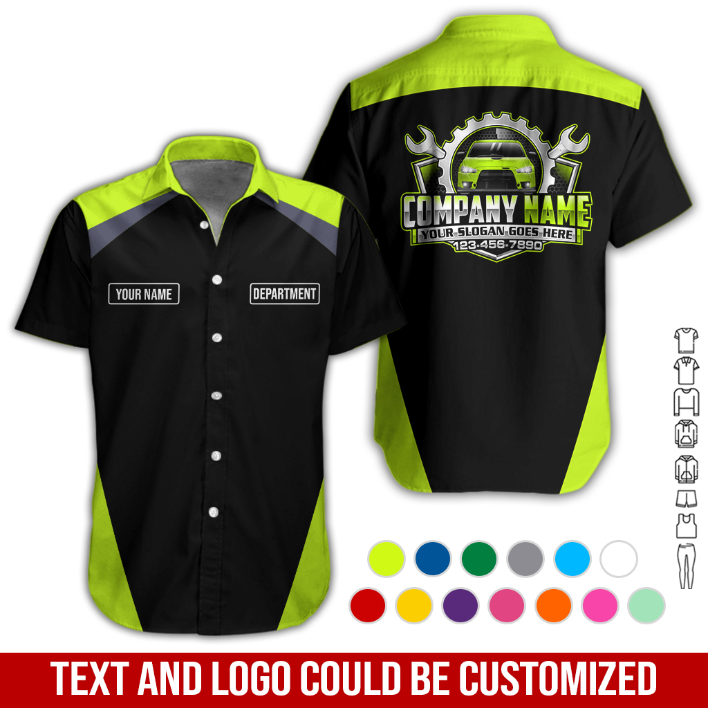 Custom Company Uniform Shirt - Personalized Auto Mechanic All Over Print GL473