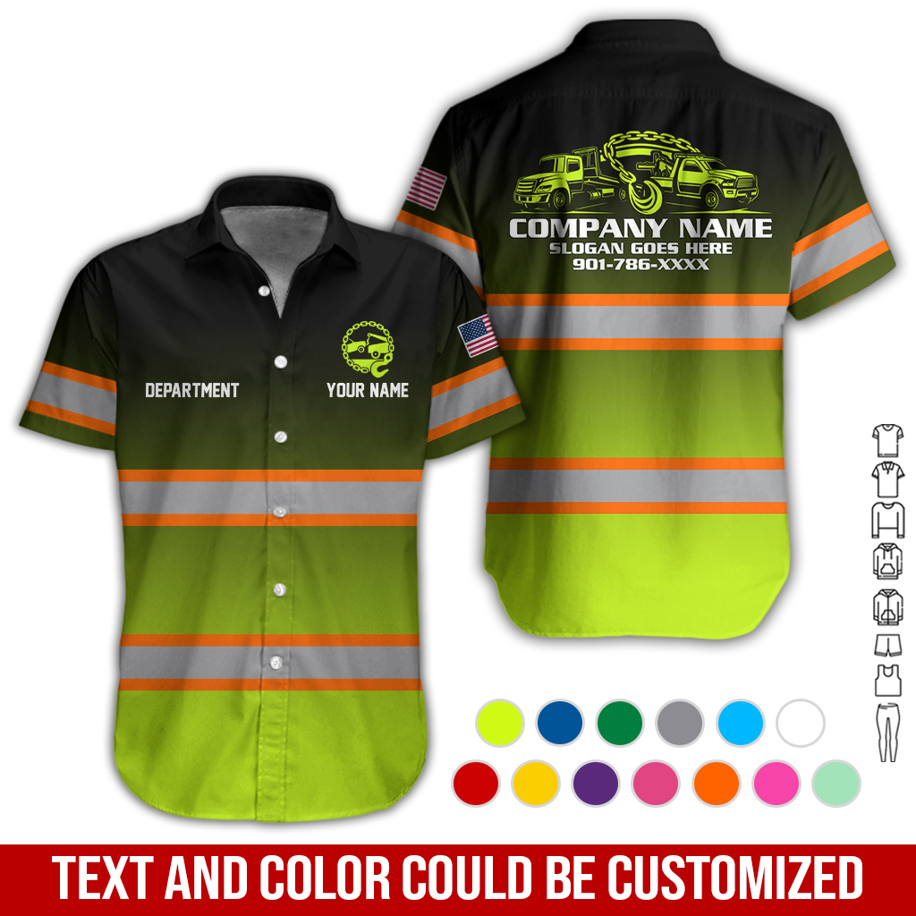 Personalized Name Tow Truck 3D All Over Printed Clothes GL476