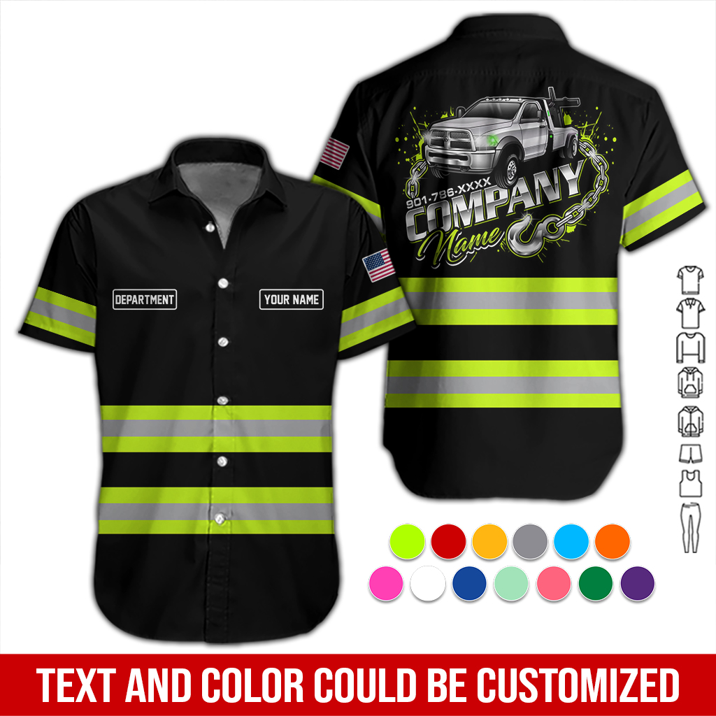 Personalized Name Towing and Recovery All Over Printed Clothes DA328