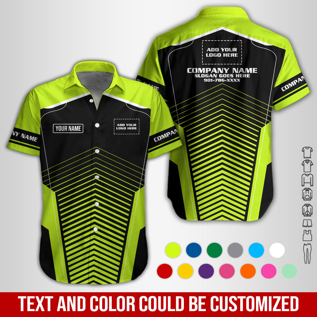 Personalized Name Workwear Style All Over Printed Clothes GL484