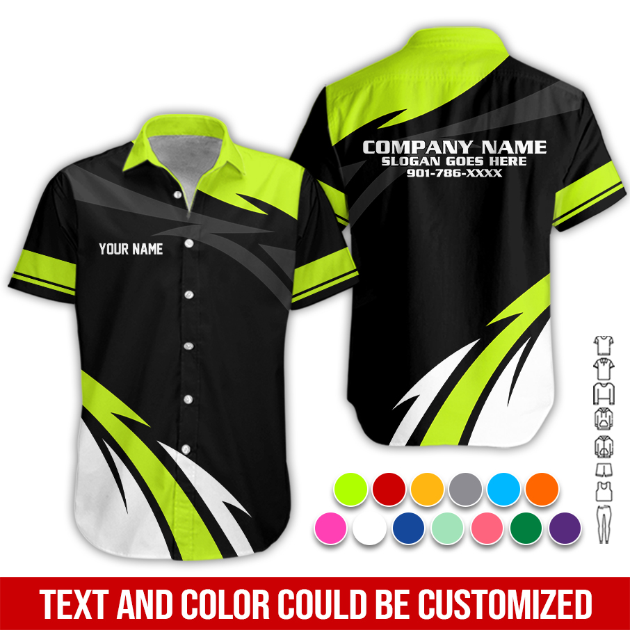 Custom Company Brand Uniform Shirt All Over Print PC763
