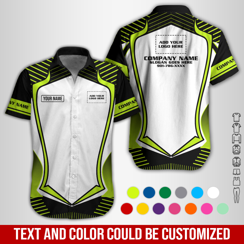 Personalized Name Workwear Style All Over Printed Clothes GL486