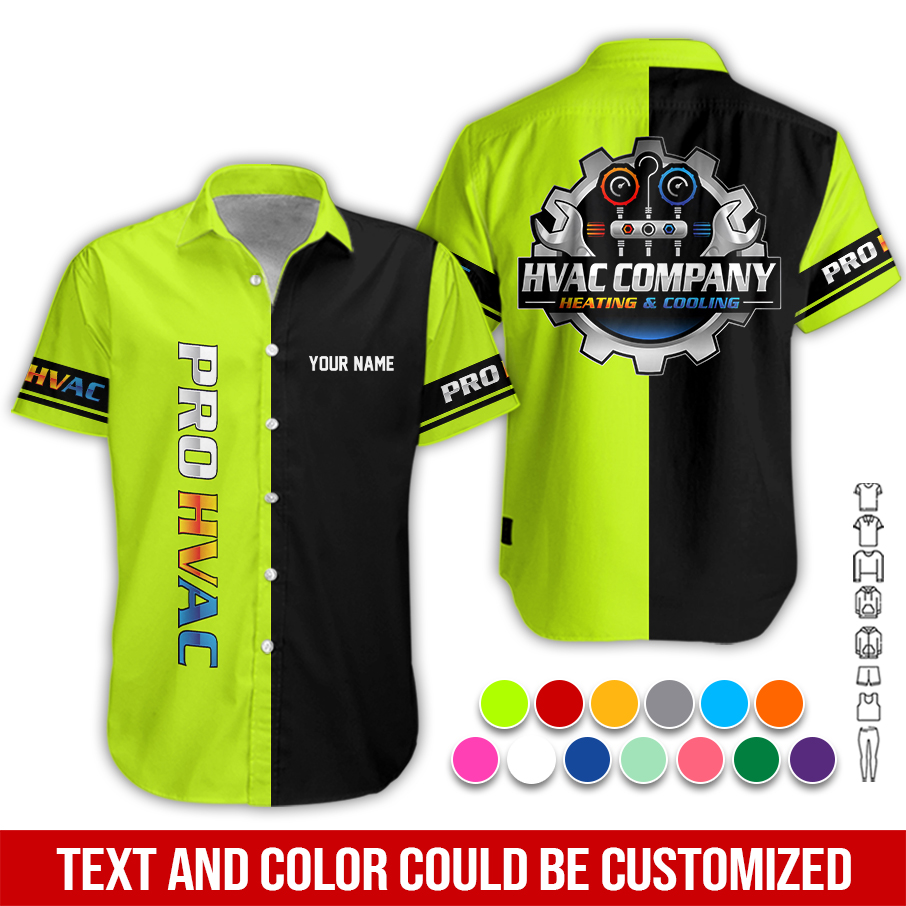 Personalized Name HVAC Company All Over Printed Clothes PC773