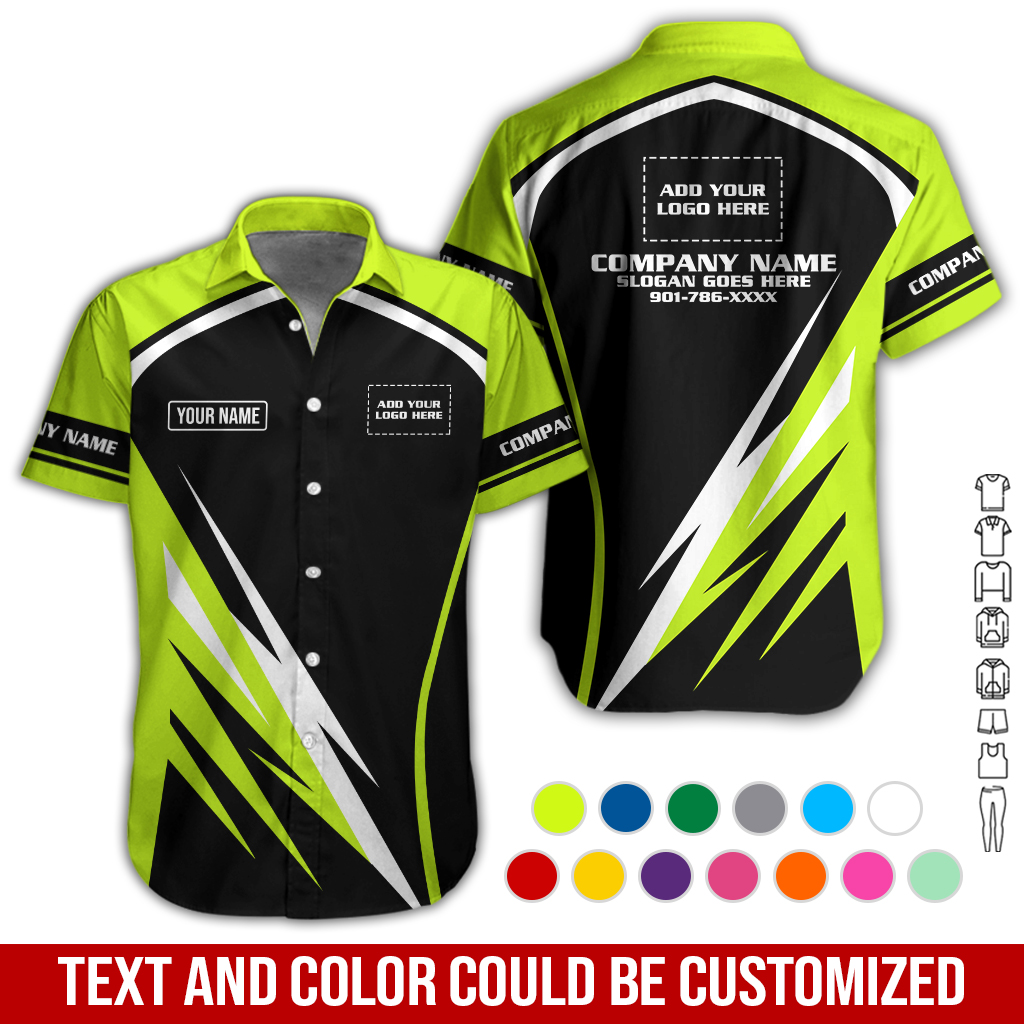 Personalized Name Workwear Style All Over Printed Clothes GL496