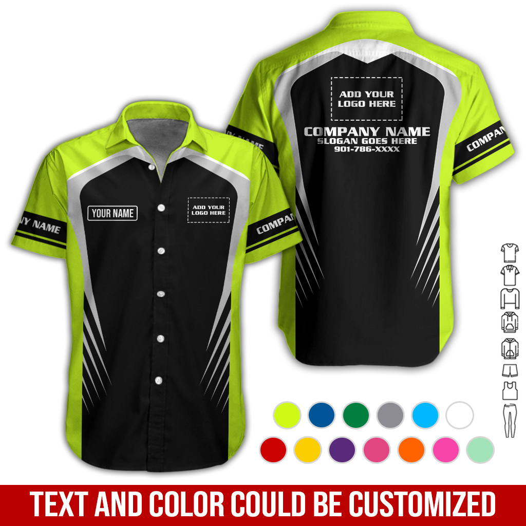 Personalized Name Workwear Style All Over Printed Clothes GL499