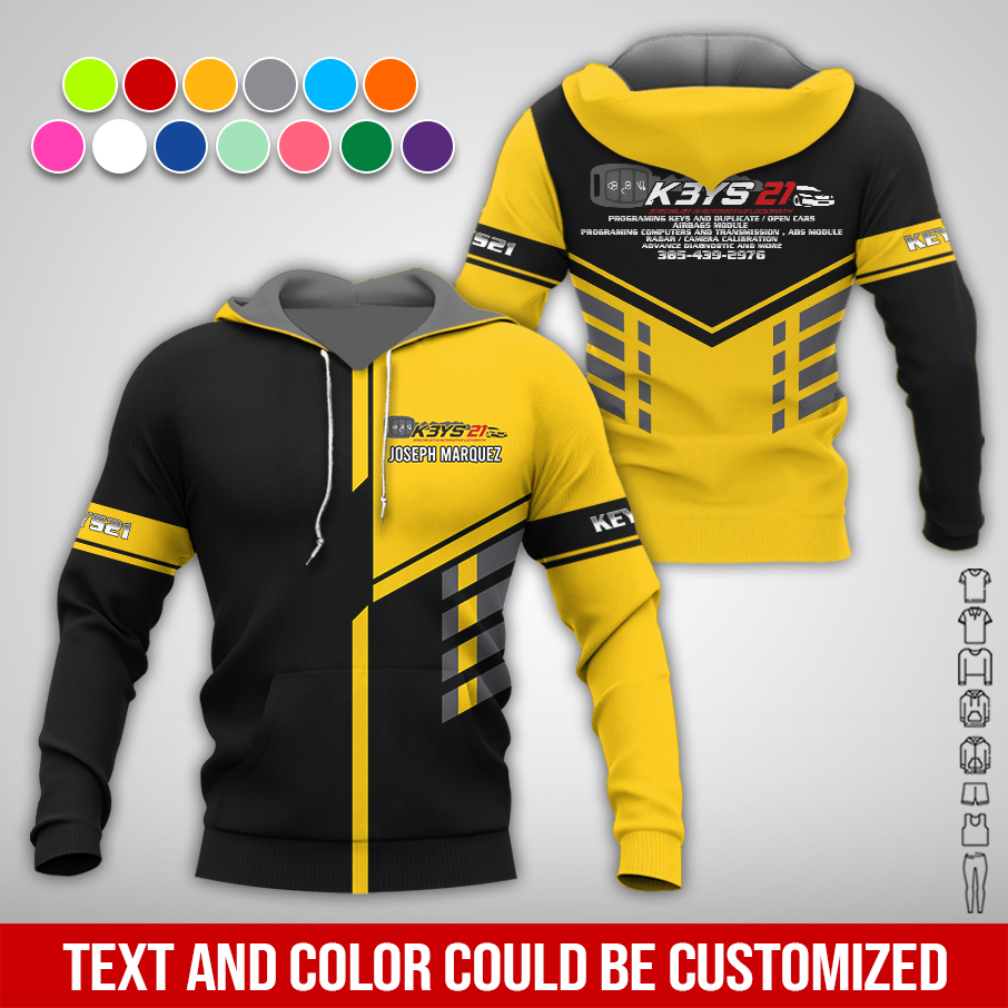 Personalized Name And Color Electrical Uniform All Over Printed Clothes KL822