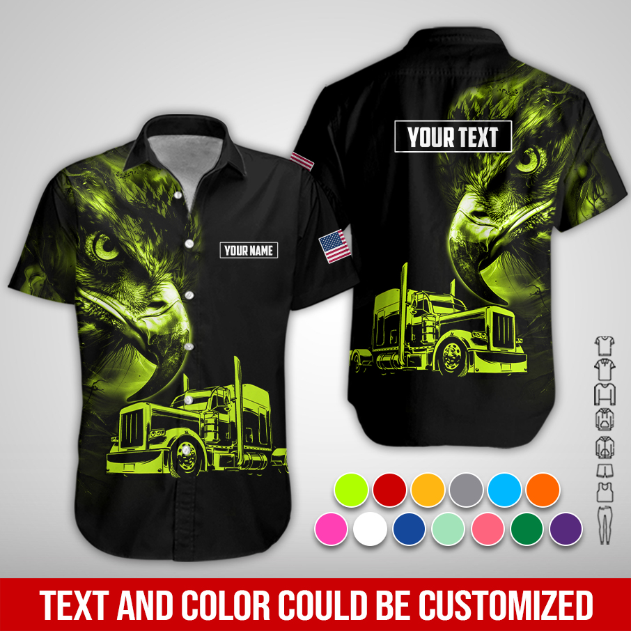 Custom American Eagle Trucker Apparel – Personalized Name, Text & Color ZM802