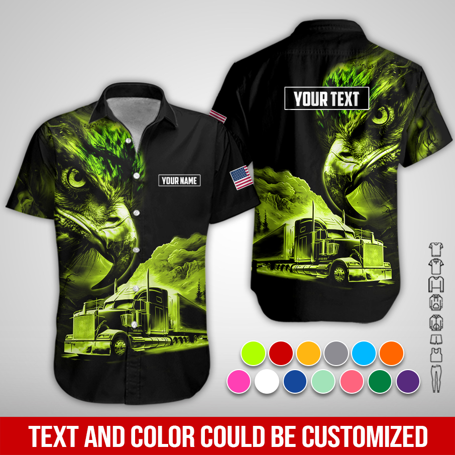 Custom American Eagle Trucker Apparel – Personalized Name, Text & Color ZM801