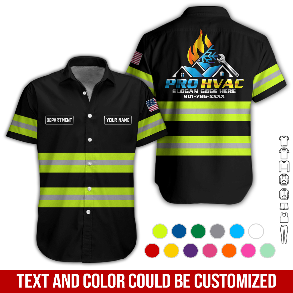 Personalized Name HVAC 3D All Over Printed Clothes GL508