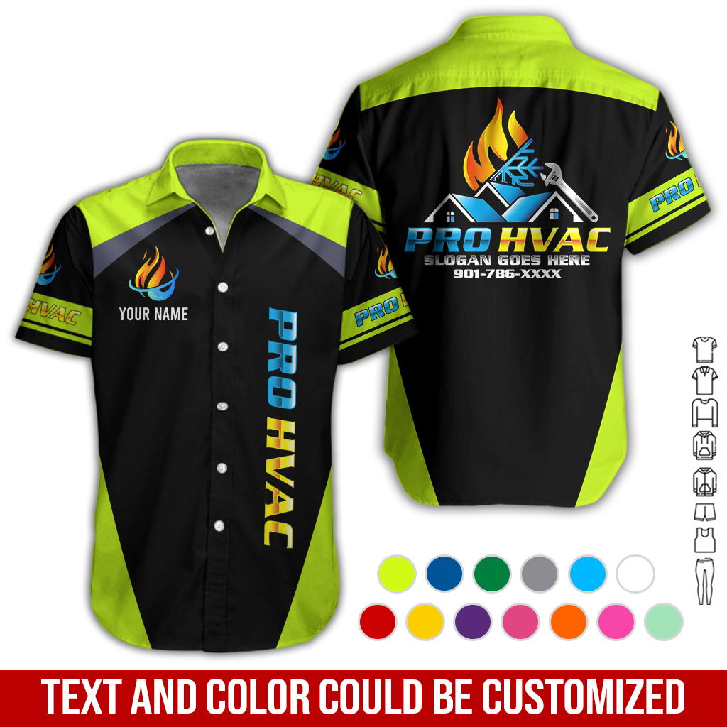 Personalized Name HVAC 3D All Over Printed Clothes GL510