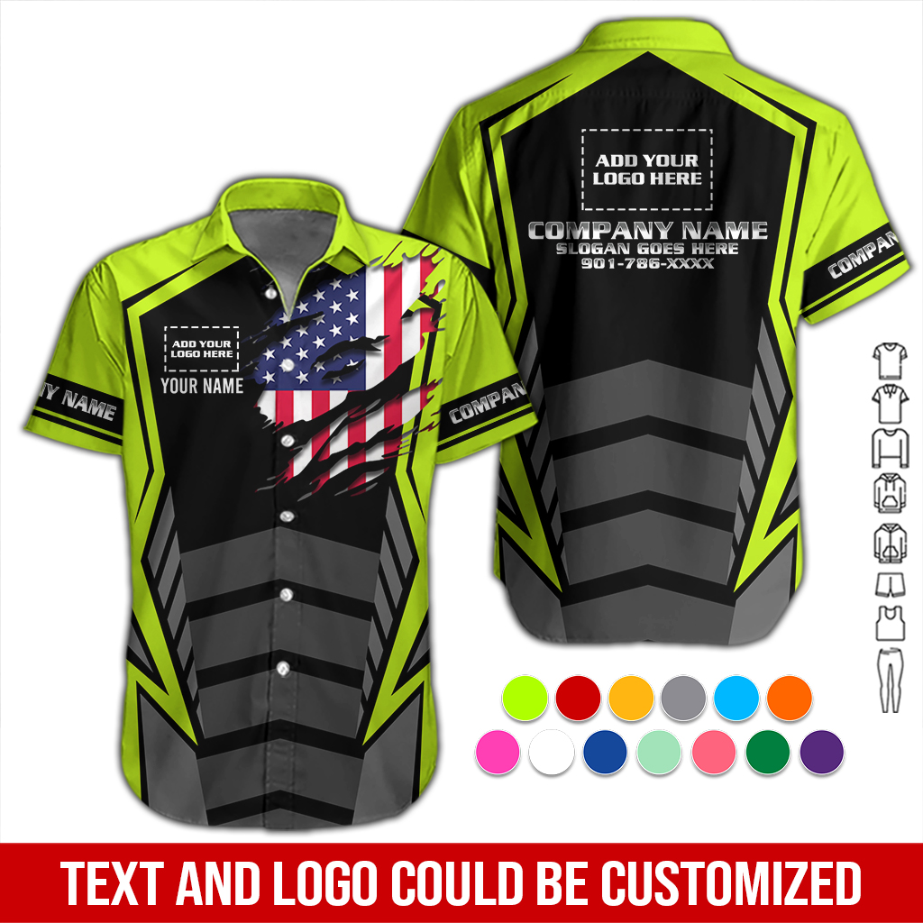 Personalized Work Shirt for Mechanics, Electricians & HVAC DA364