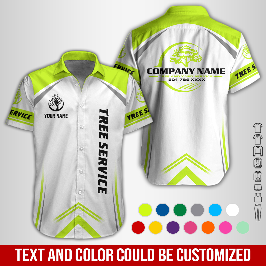 Personalized Name Tree Service 3D All Over Printed Clothes GL513