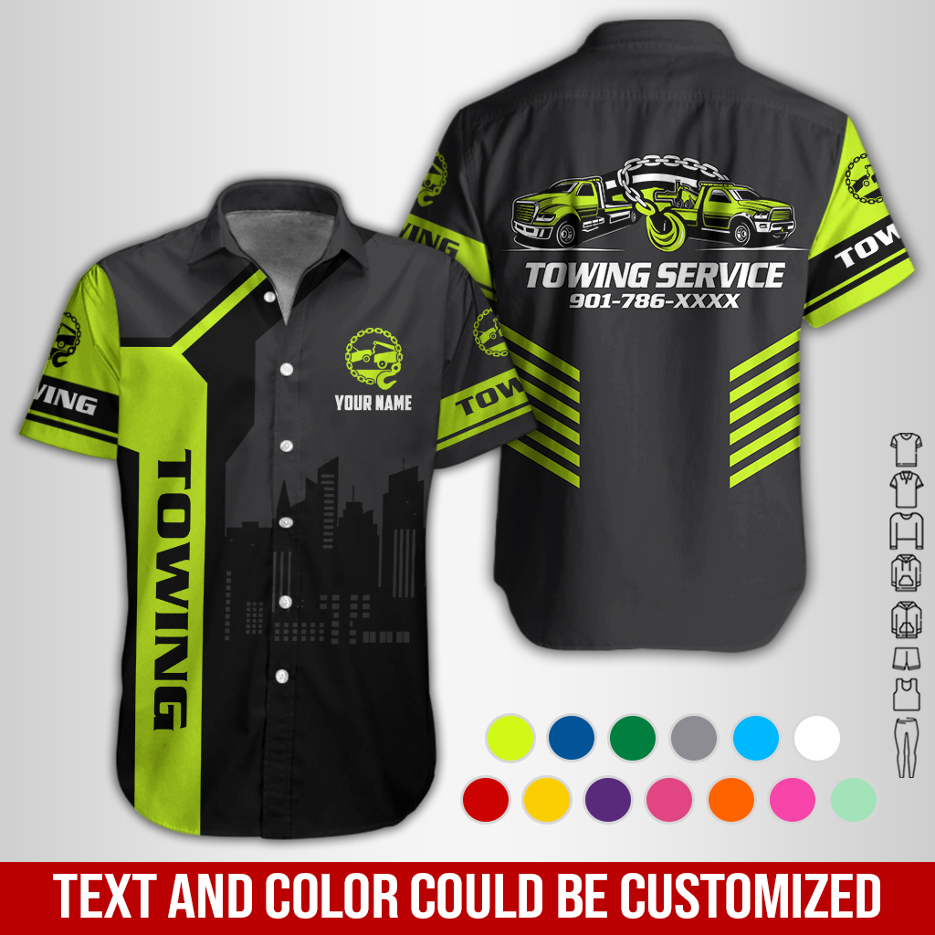 Personalized Name Towing Service & Recovery 3D All Over Printed Clothes GL527