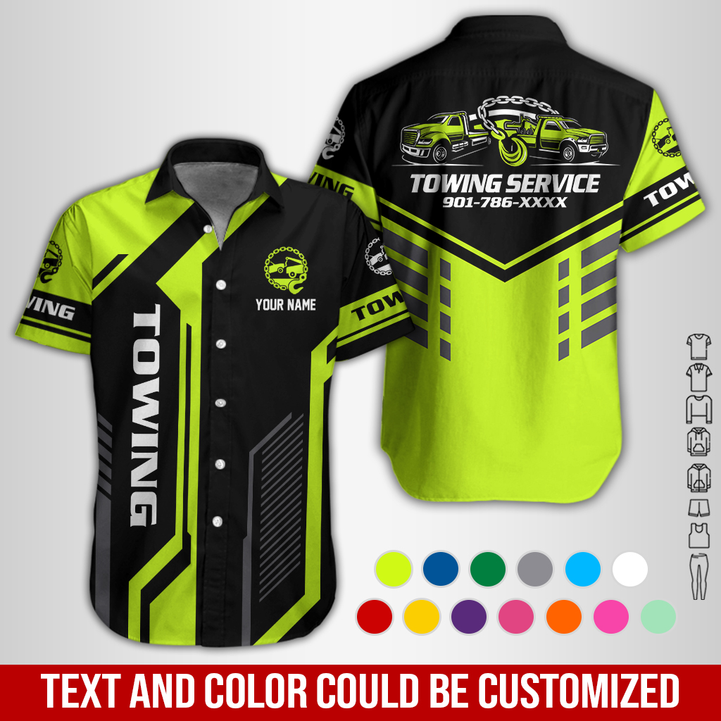Personalized Name Towing Service & Recovery 3D All Over Printed Clothes GL528