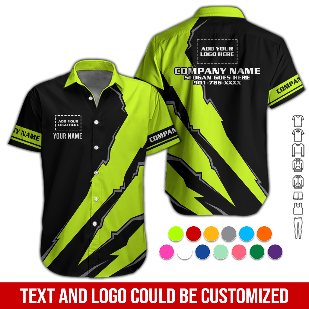 Custom Company Brand Uniform Shirt – Personalized Name, Logo & Colors DA379