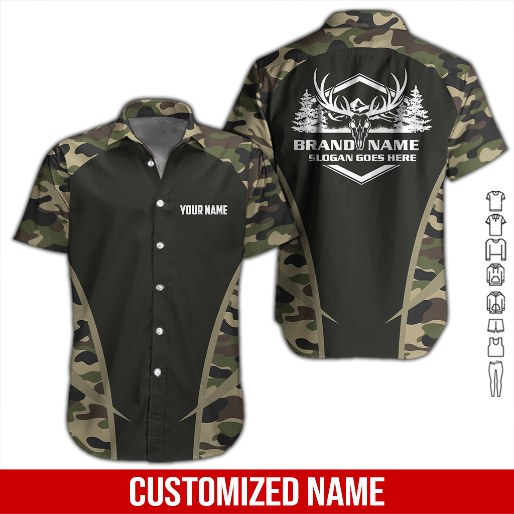 Personalized Name Deer Hunting All Over Printed Clothes DA385