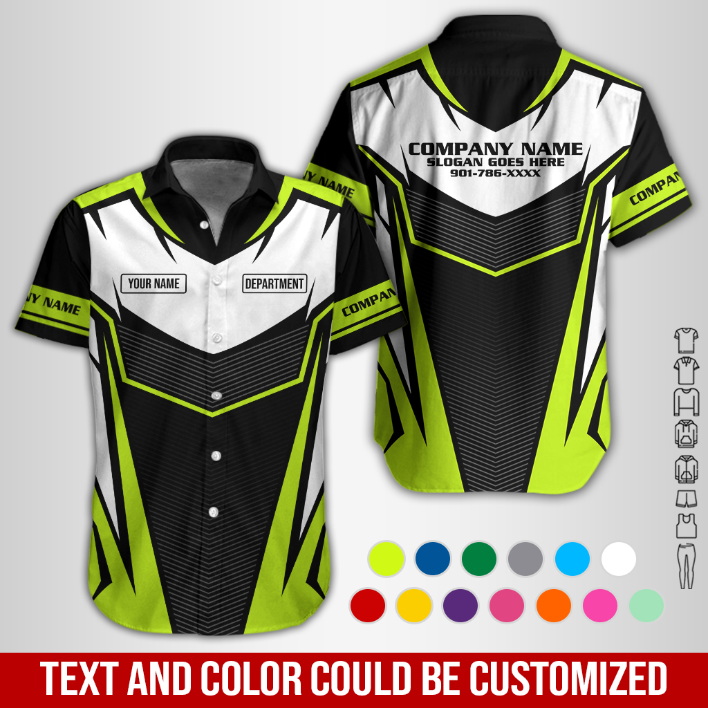 Personalized Name Workwear Style All Over Printed Clothes GL533