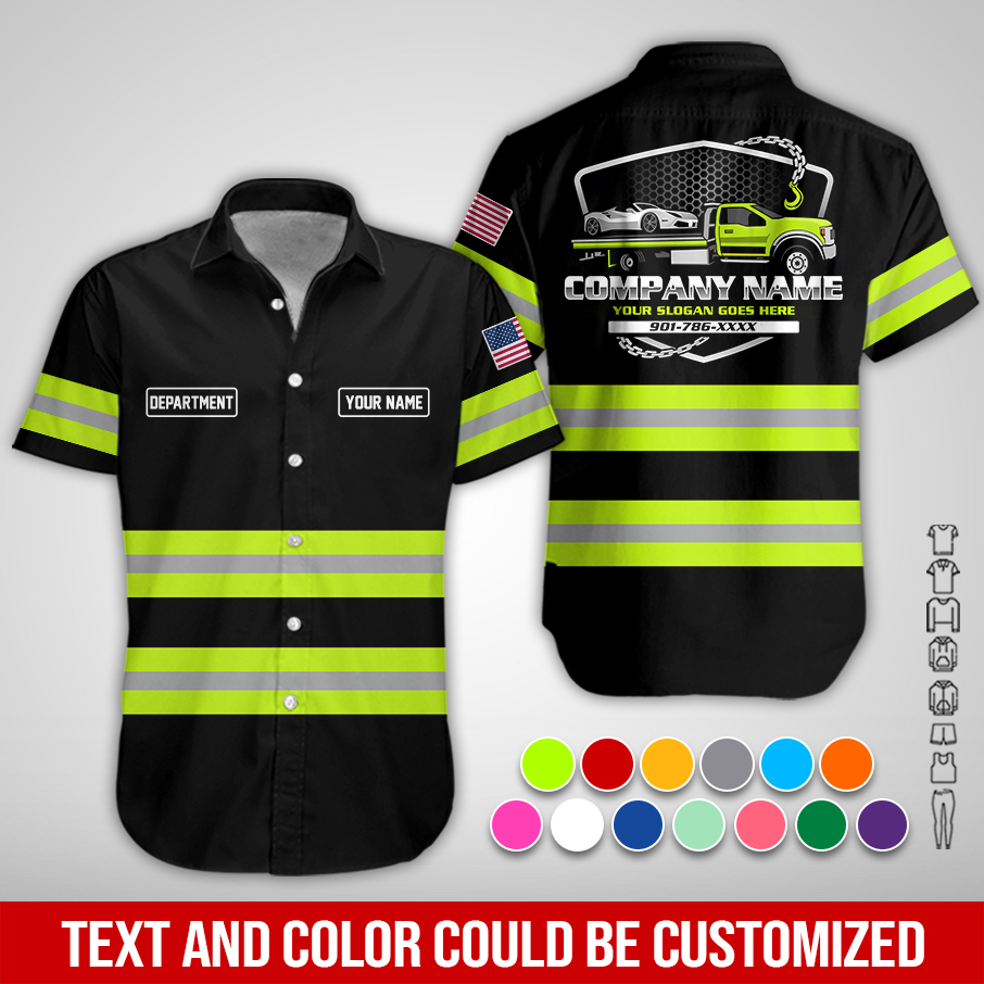 Personalized Name Love Tow Truck 3D All Over Printed Clothes PC824