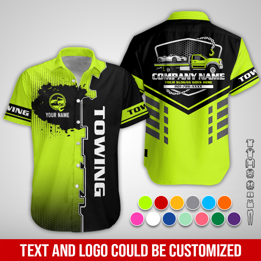 Personalized Name Love Tow Truck 3D All Over Printed Clothes PC825
