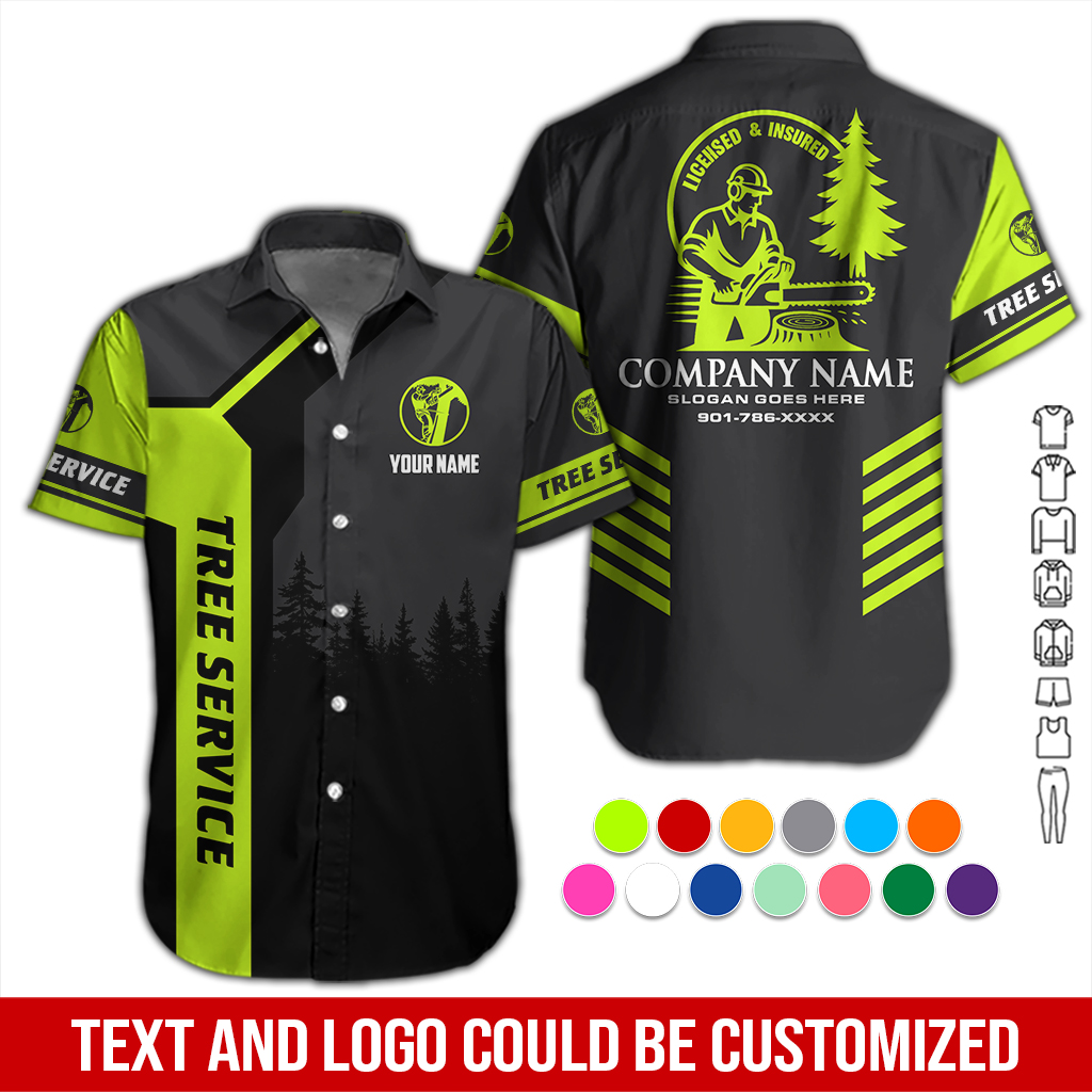 Personalized Name Arborist Tree Services 3D All Over Printed Clothes DA388